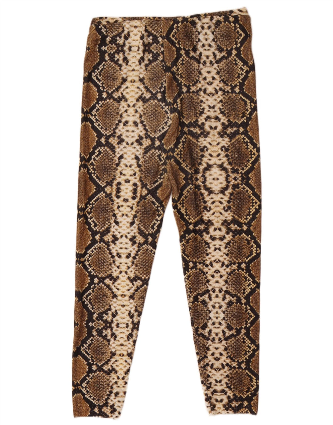 Legginsy damskie Zara UK 12, średni brąz, poliester z nadrukiem zwierzęcym