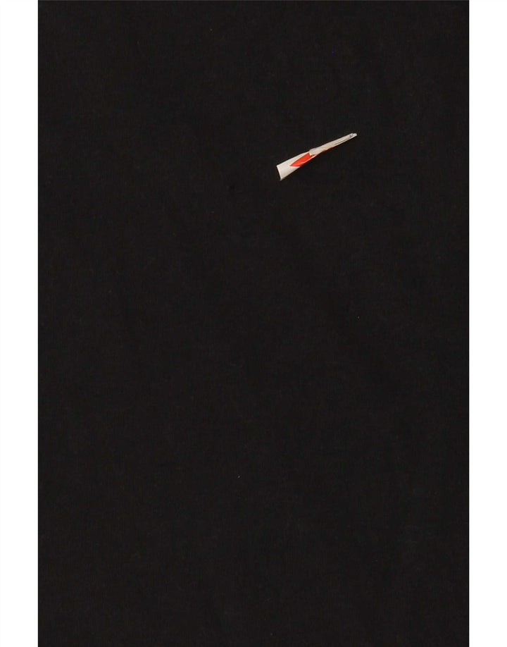 Męski T-shirt Nike o sportowym kroju z grafiką, średni czarny, bawełniany