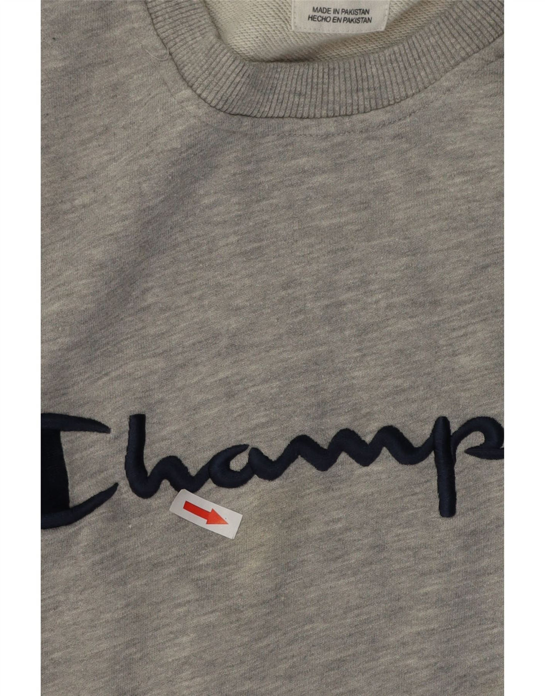 Męski sweter z grafiką Champion, 2XL, szara, nakrapiana bawełna