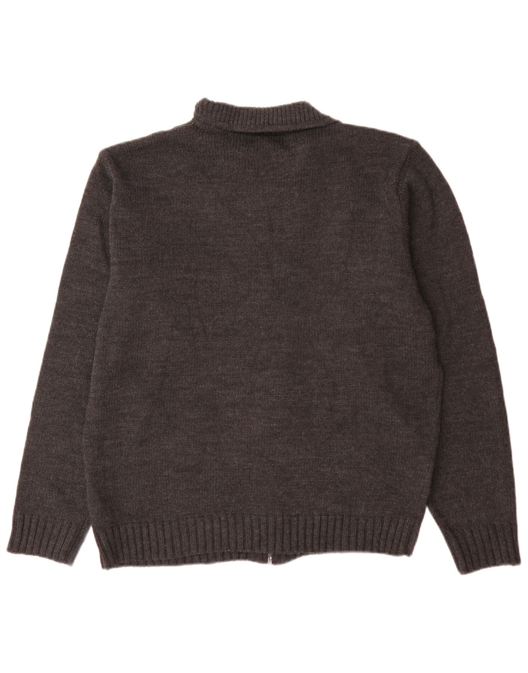 Marks & Spencer Męski sweter o regularnym kroju, duży, szary, akrylowy