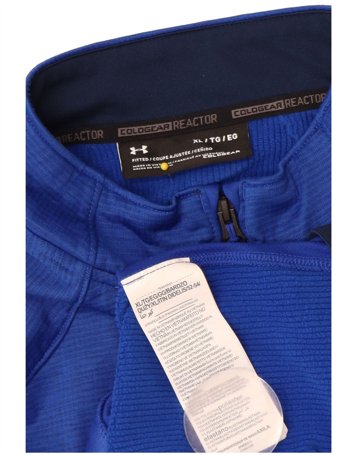 Męska kurtka dresowa UNDER ARMOUR Cold Gear UK 42 XL, niebieska, poliestrowa