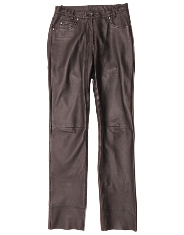 Spodnie damskie proste skórzane H.I.S EU 38 Medium W28 L34 czarne