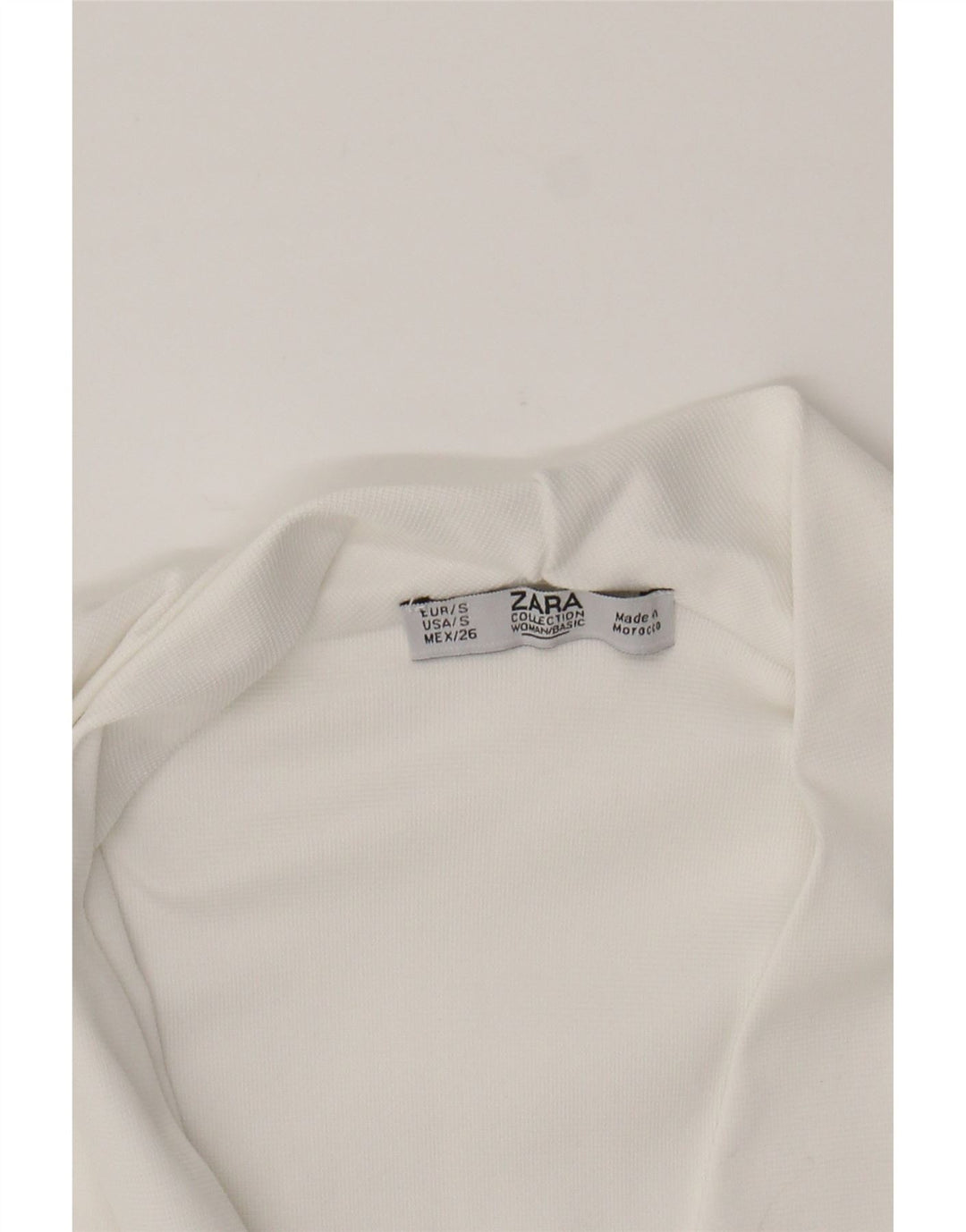 ZARA Womens Sleeveless Bodysuit UK 10 Small White Polyester Vintage Zara and Second-Hand Zara from Messina Hembry 