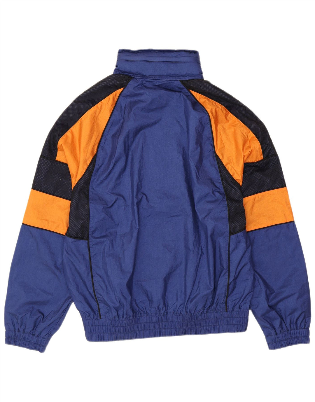 Męska kurtka dresowa LACOSTE, duża, granatowa, z blokami kolorów, poliamid