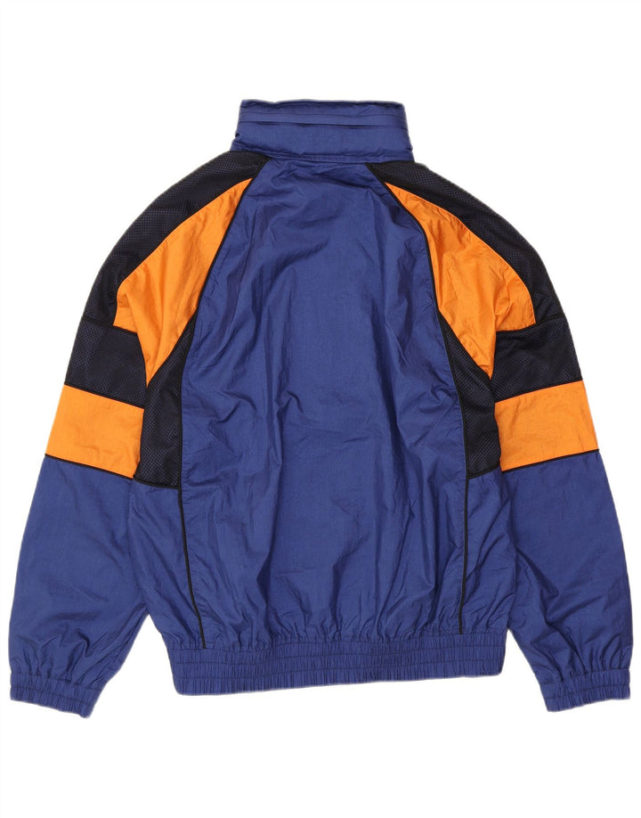 Męska kurtka dresowa LACOSTE, duża, granatowa, z blokami kolorów, poliamid