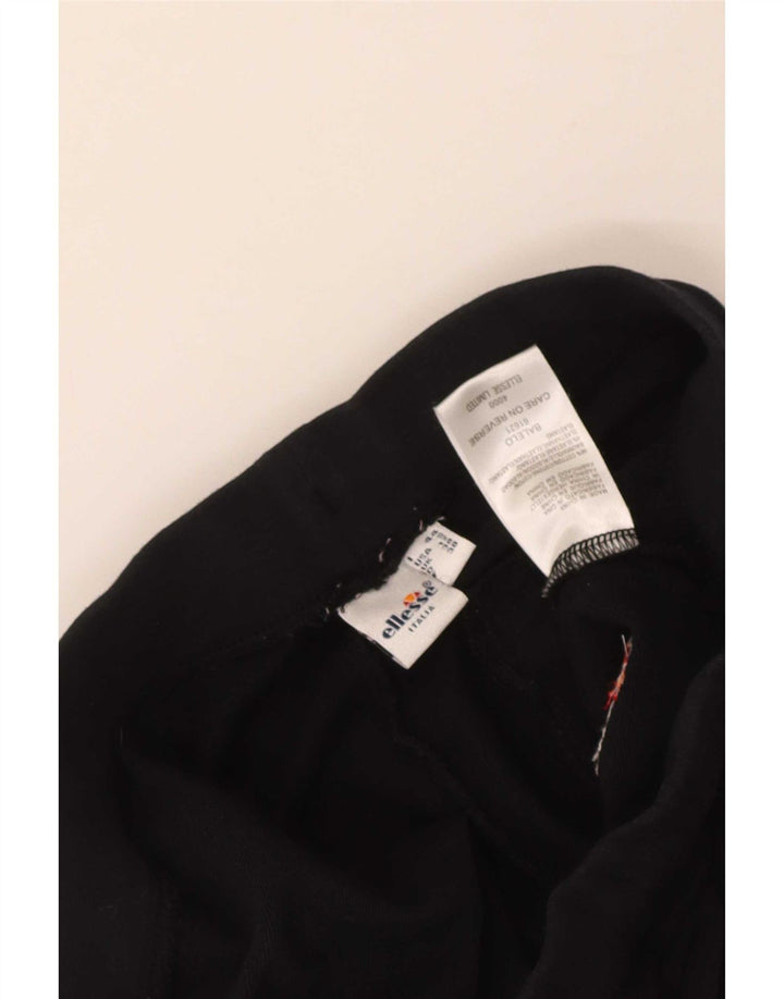 Damskie spodnie dresowe Ellesse UK 12, bawełna w kolorze średniej czerni