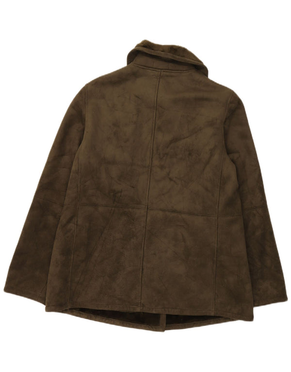 Damska kurtka Chaps Sherpa UK 14, duża, akrylowa khaki