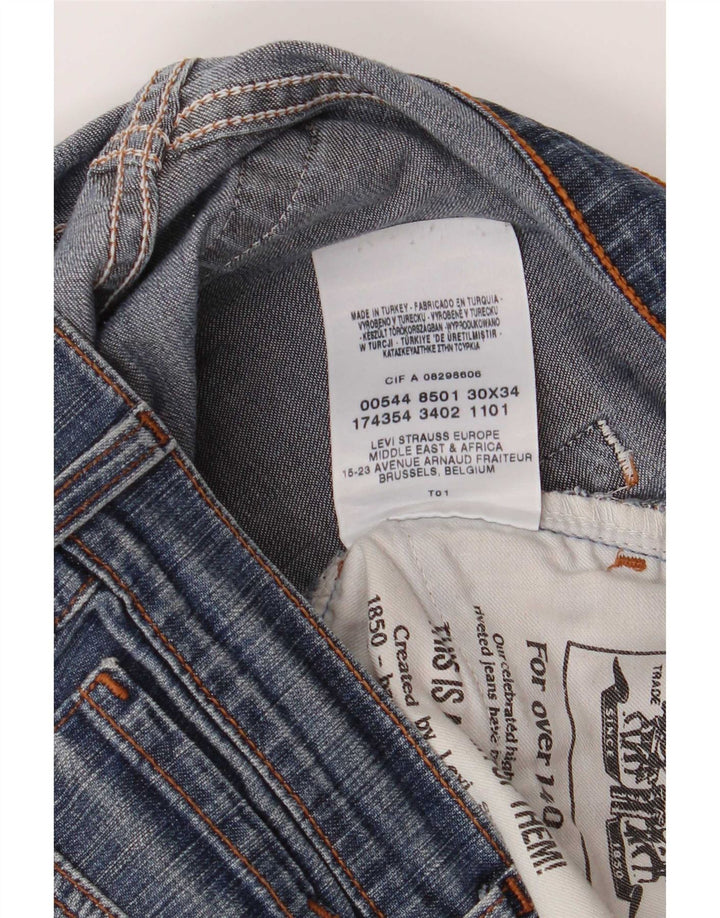 Damskie jeansy rozkloszowane Levi's W30 L30 Niebieskie bawełniane