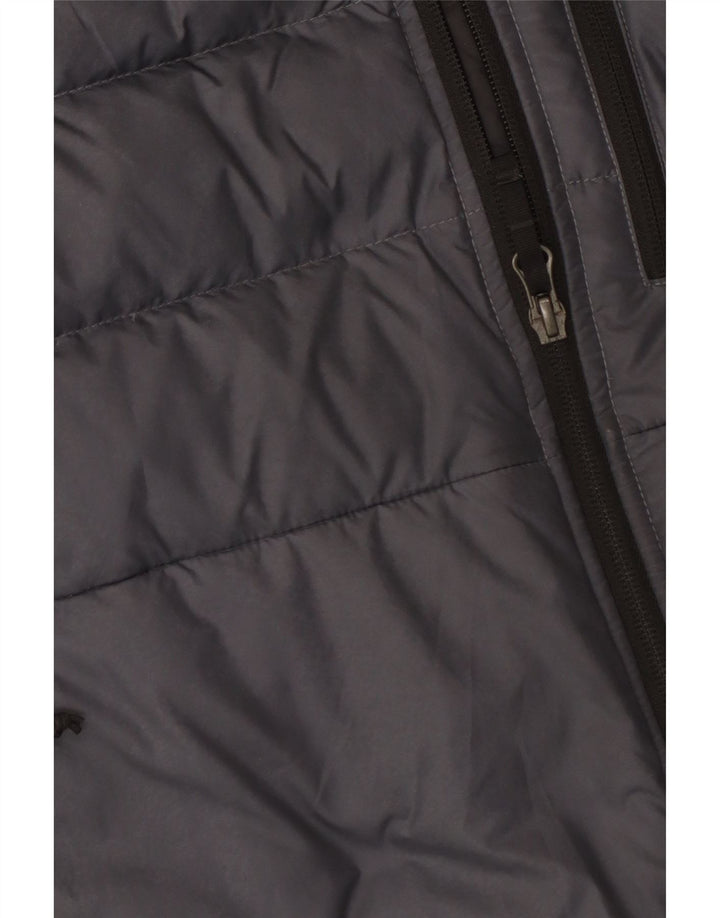 Męska ocieplana kurtka THE NORTH FACE UK 40, duża granatowa, z blokami kolorów