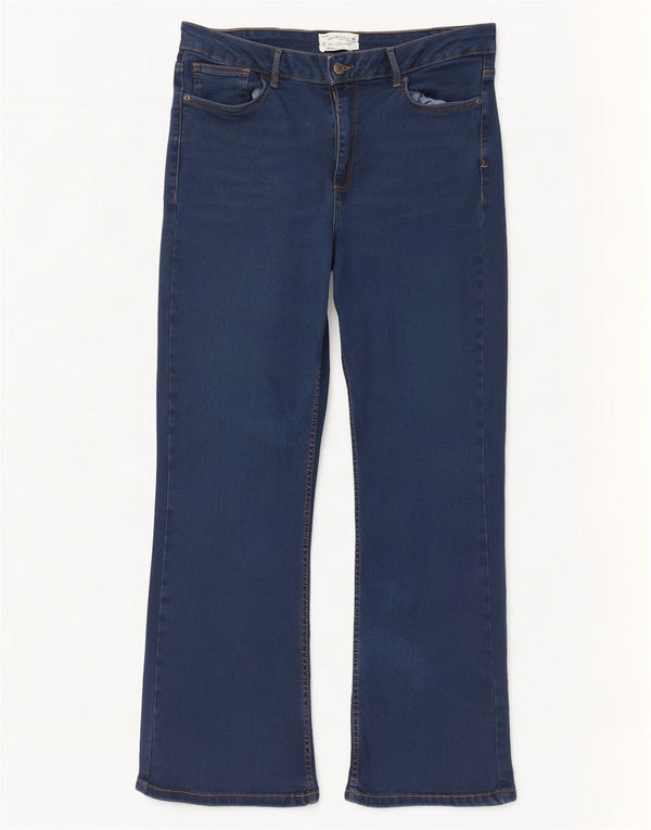 Damskie dżinsy Fat Face Brooke Bootcut UK 18 XL W36 L28 Niebieskie bawełniane