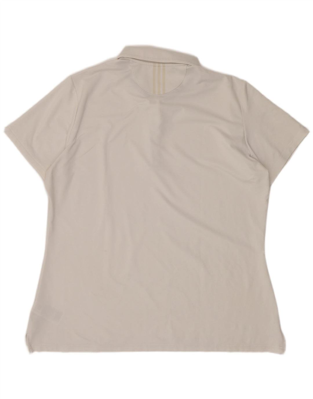 Damska koszulka polo Adidas UK 18 XL, biała, poliestrowa