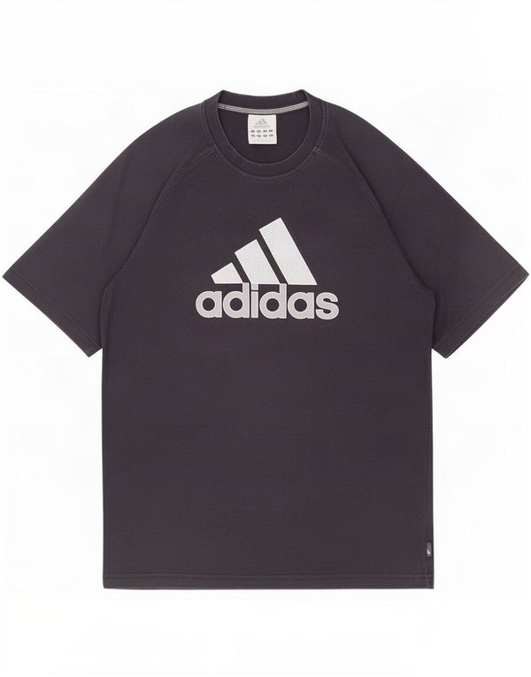 Męska koszulka z grafiką Adidas, średnia, granatowa, bawełniana