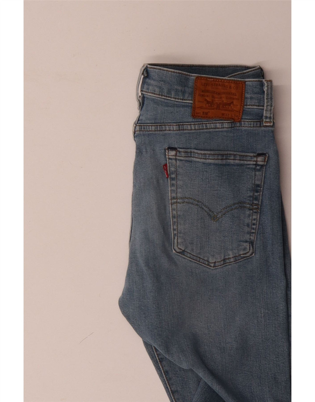 Damskie jeansy LEVI'S 510 Skinny W32 L34 Niebieskie bawełniane