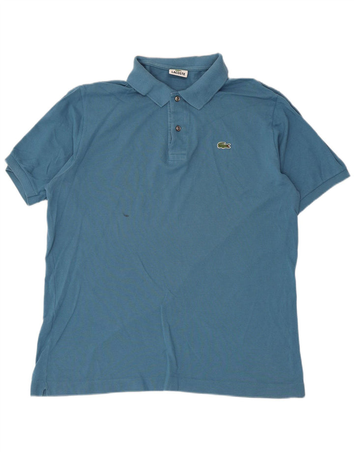 Męska koszulka polo Lacoste, rozmiar 6, XL, niebieska, bawełniana