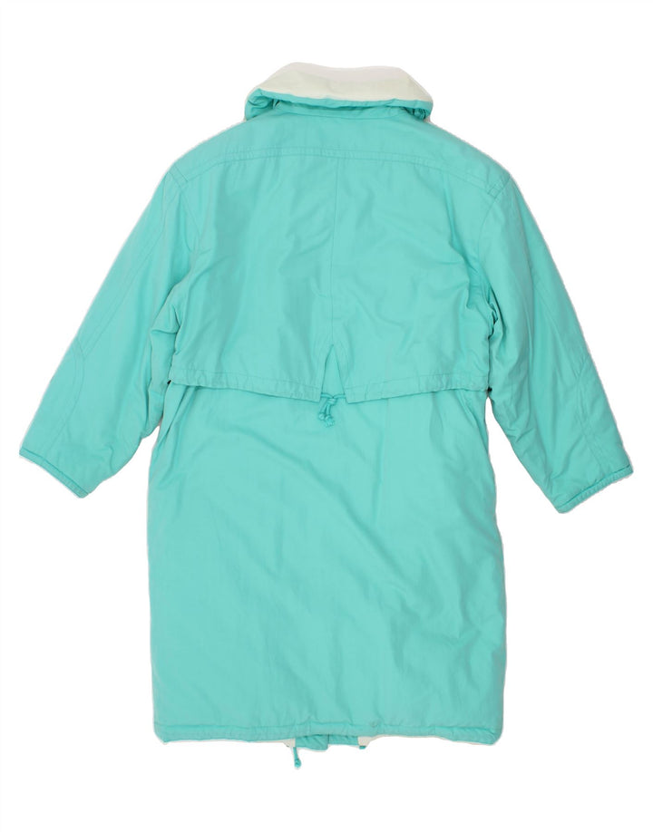HEAD Womens Overcoat EU 38 Medium Blue Polyester Vintage HEAD and Second-Hand HEAD from Messina Hembry 