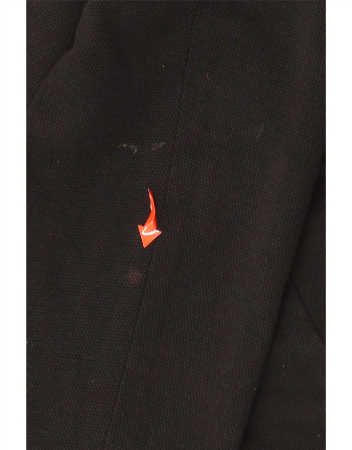 MARKS & SPENCER Damska marynarka zapinana na 1 guzik UK 16, duża, czarna, bawełniana