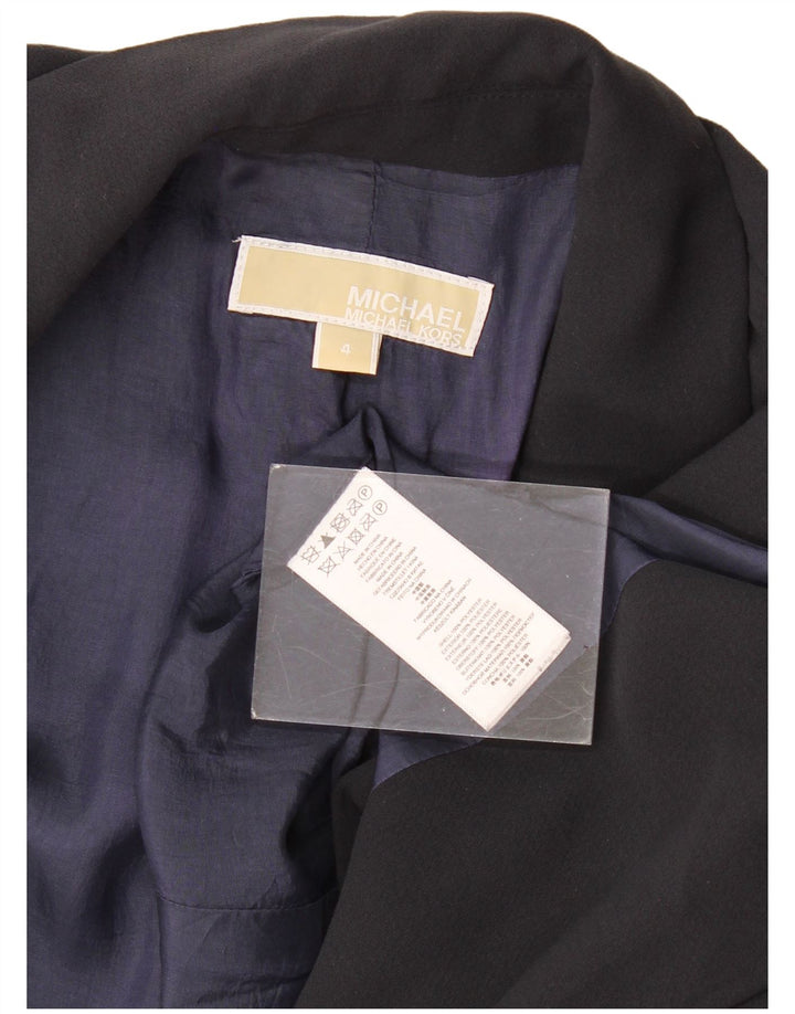Damska otwarta marynarka Michael Kors US 4, mała, czarna, poliester