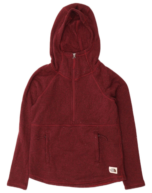 Damska bluza z kapturem The North Face Sherpa UK 6 XS, bordowa, nakrapiana