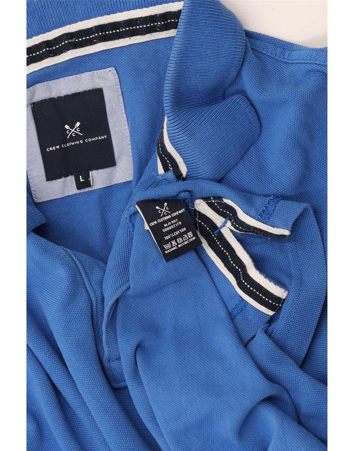 Męska koszulka polo Crew Clothing, duża, niebieska, bawełniana