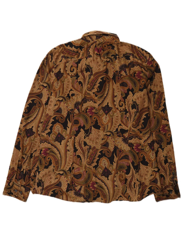 Koszula damska Chaps UK 18 XL, brązowa, bawełniana paisley