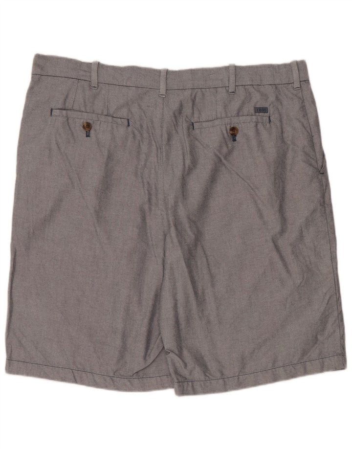Męskie spodenki chino Izod W38 XL, szara bawełna