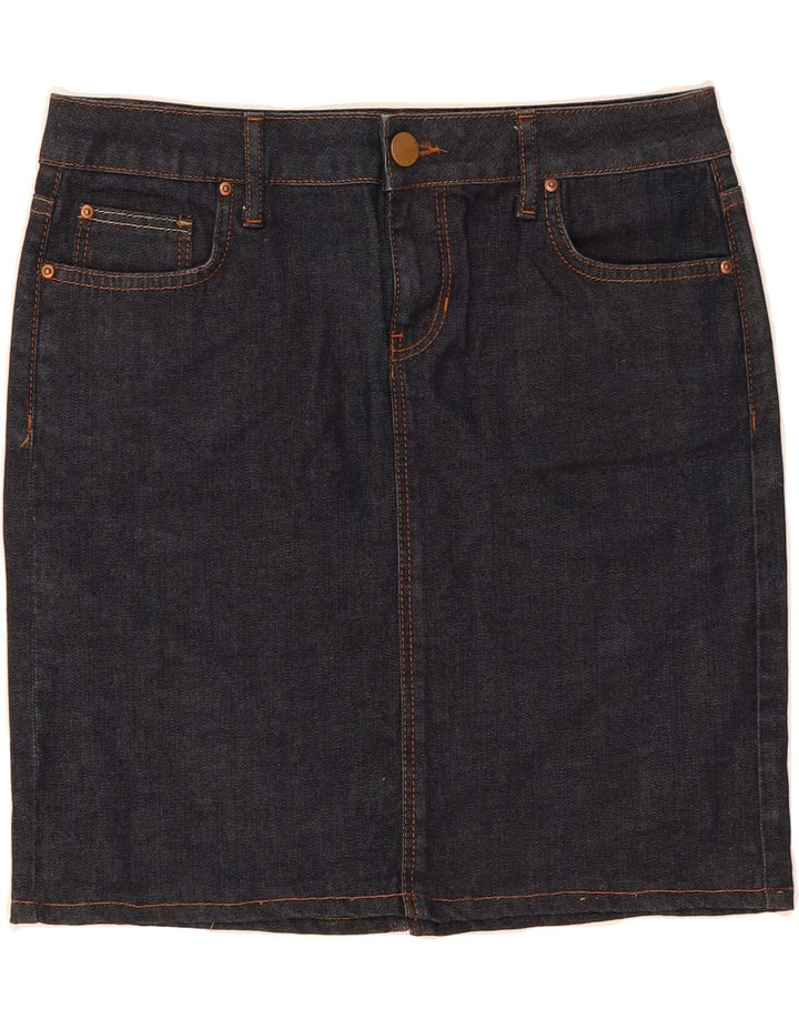 ZARA Womens Denim Skirt EU 40 Medium W30  Navy Blue Cotton Vintage Zara and Second-Hand Zara from Messina Hembry 