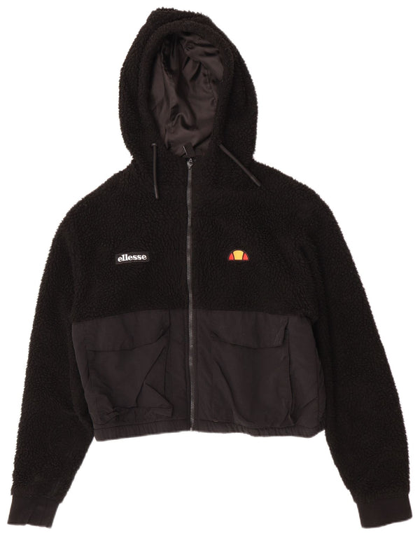 Damski sweter polarowy Ellesse z zamkiem błyskawicznym UK 10 Small Black Sports