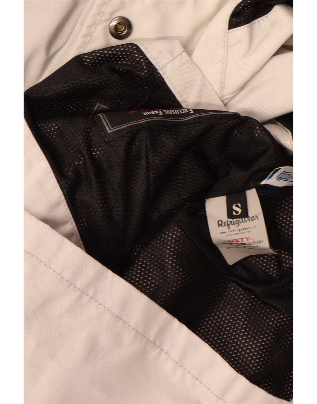 Damska kurtka przeciwdeszczowa z kapturem Refrigiwear UK 10 Small, szary poliamid