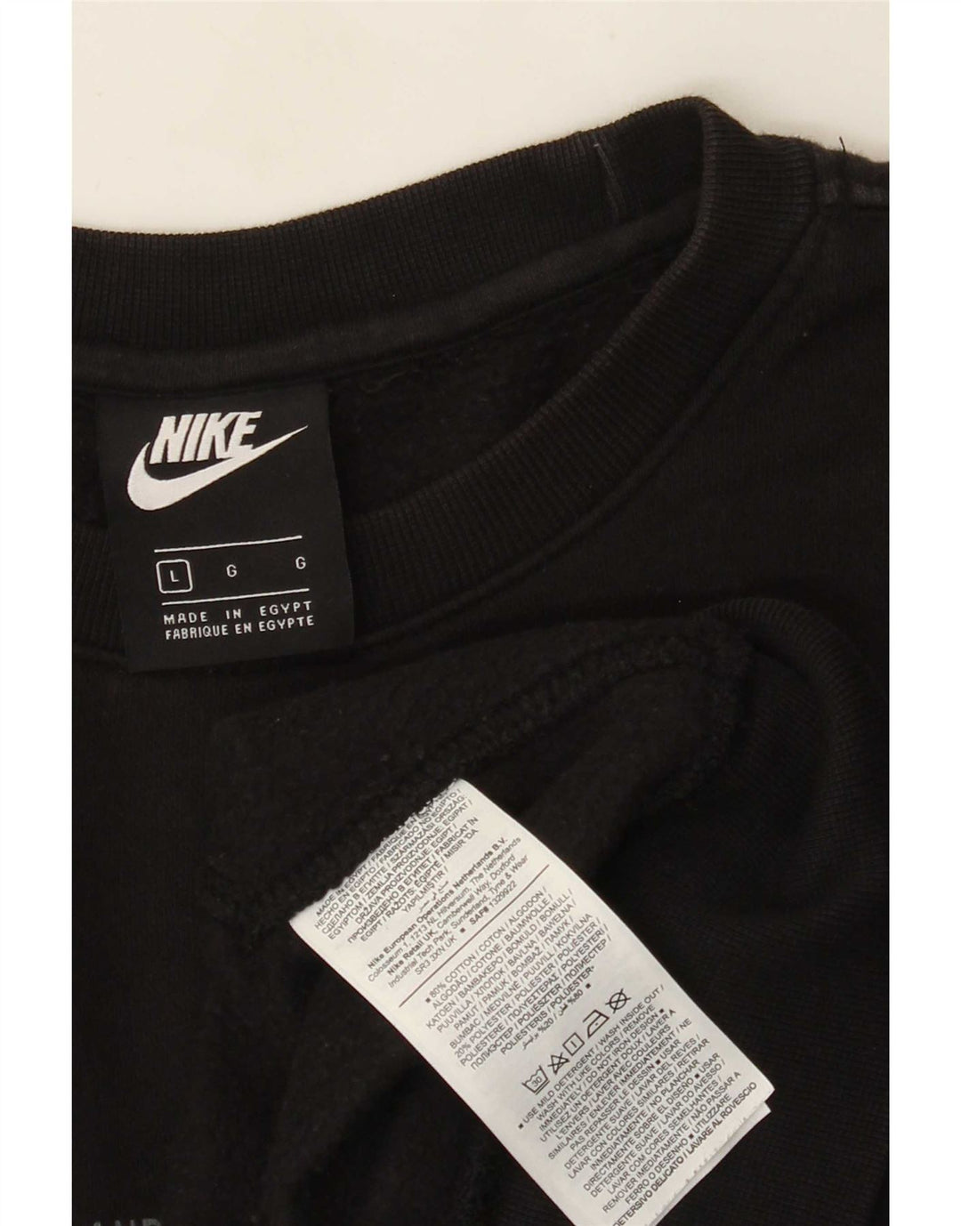Męska bluza Nike Graphic o regularnym kroju, duża, czarna, bawełniana