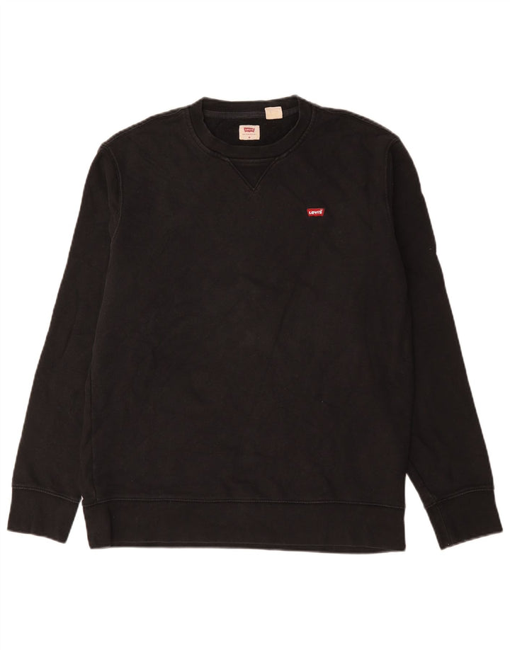 Męski sweter Levi's, średniej wielkości, czarny, bawełniany