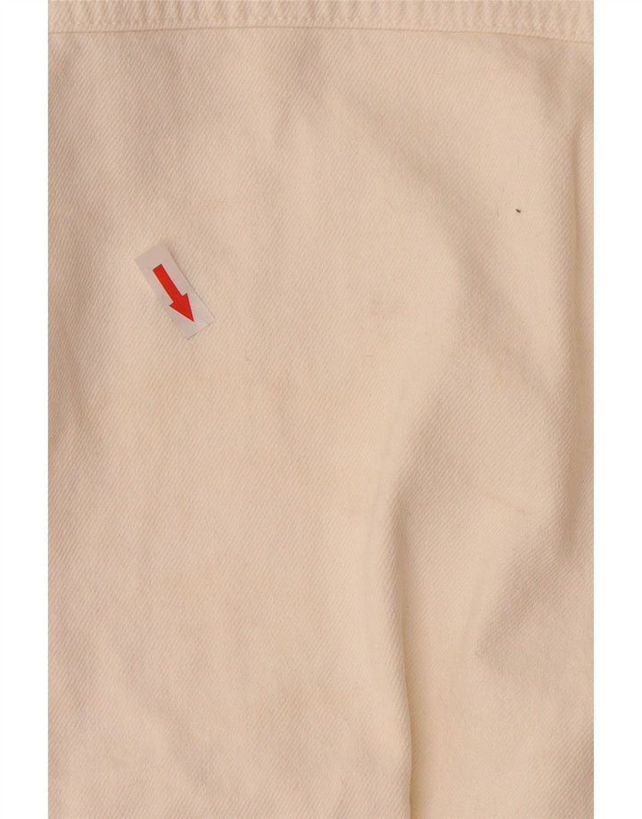 Damska kurtka jeansowa oversize ZARA UK 10, mała, biała, bawełniana