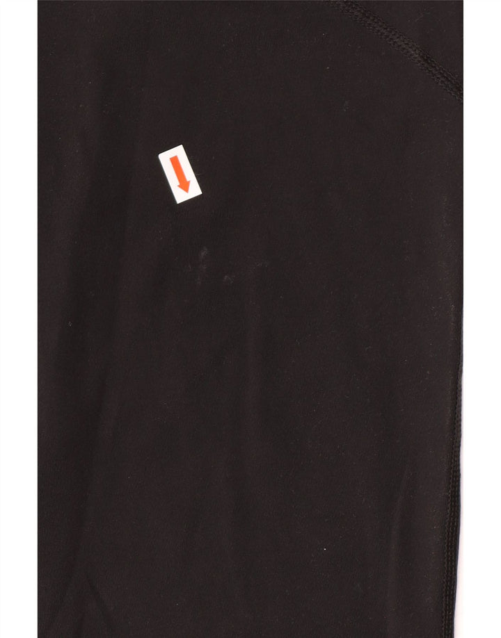 Damskie legginsy NIKE Dri Fit Capri UK 14, duże, czarne, poliestrowe