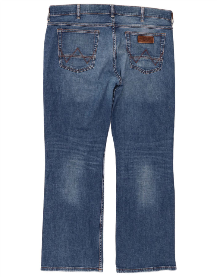 Wrangler Męskie dżinsy Bootcut Jacksville W36 L30 Niebieskie bawełniane