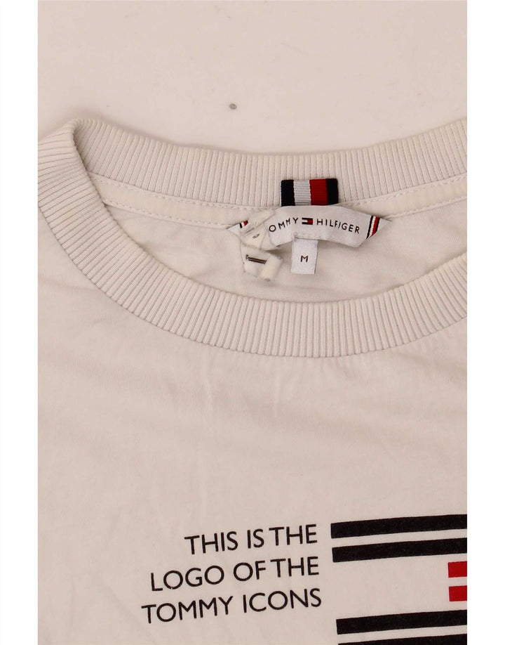 Damska koszulka graficzna Tommy Hilfiger Top UK 14 Medium White