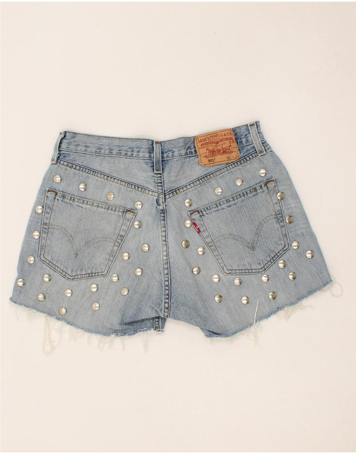 LEVI'S Womens 501 Denim Shorts W31 Large Blue Cotton Vintage Levi's and Second-Hand Levi's from Messina Hembry 