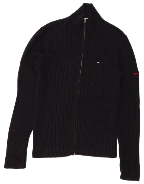 Męski sweter rozpinany Tommy Hilfiger XL, czarny, bawełniany