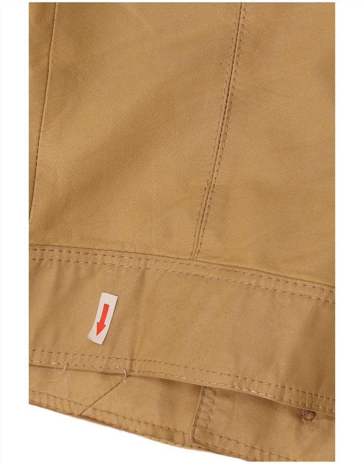 Damska kurtka bomberka Vintage UK 10, mała, beżowa