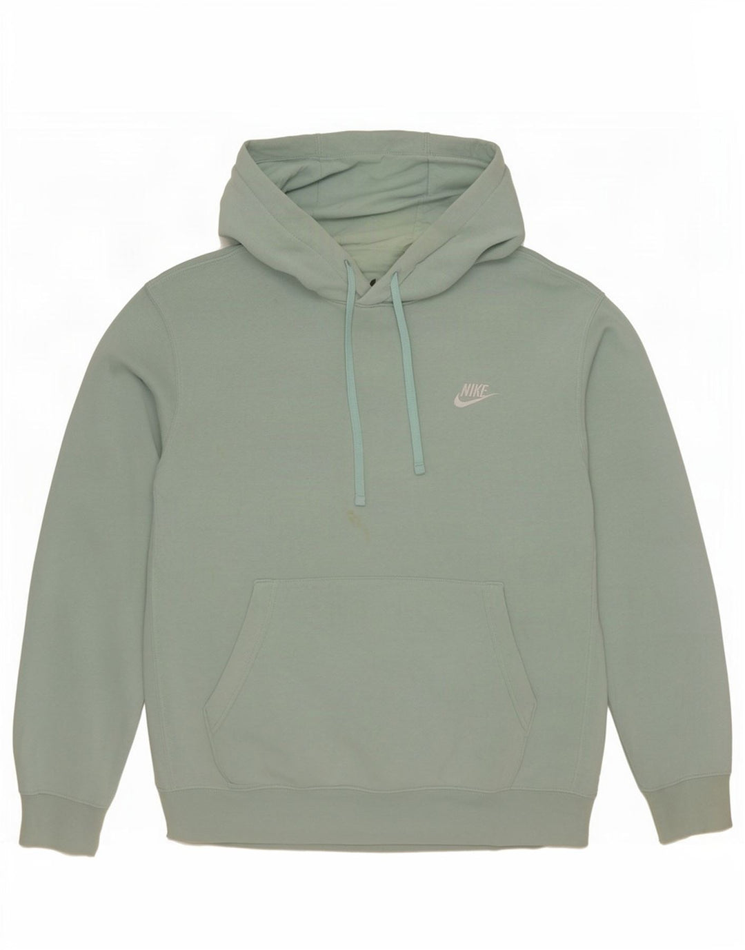 Męski sweter z kapturem Nike, średni zielony, bawełniany