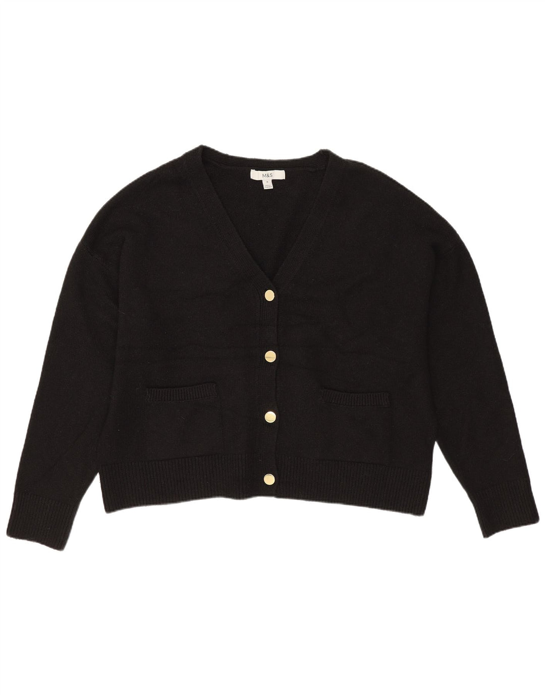 Marks & Spencer Damski sweter oversize UK 14, średni czarny