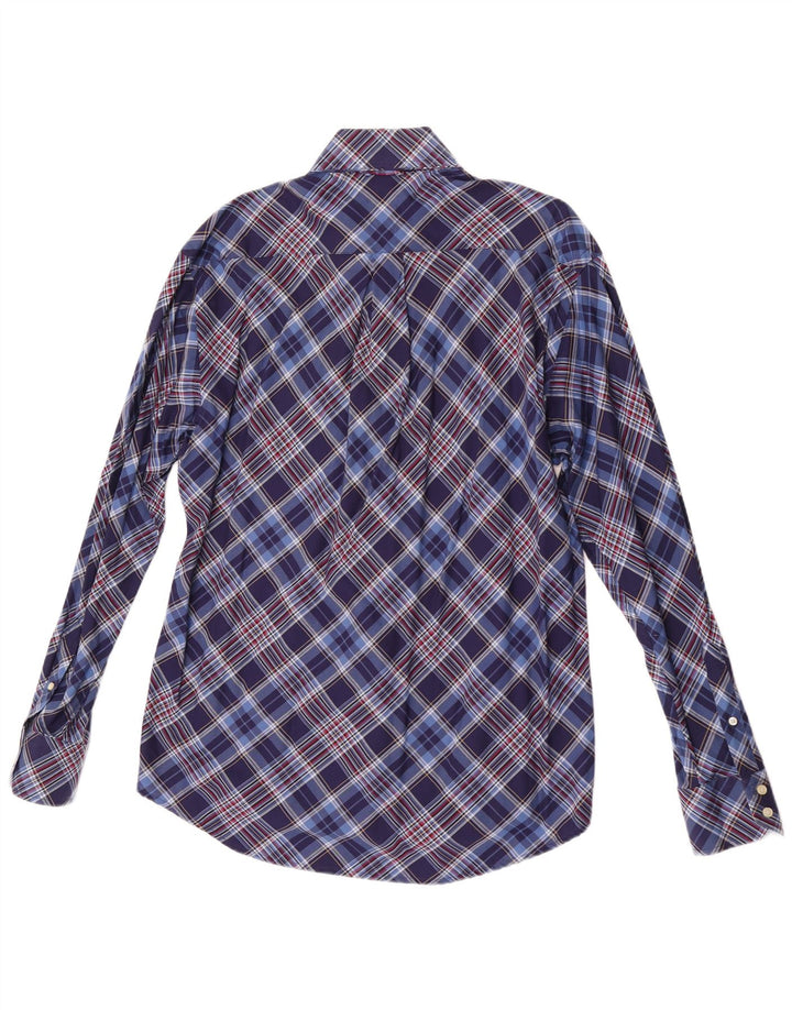 Koszula męska Tommy Hilfiger, bawełniana, w średnią niebieską kratkę