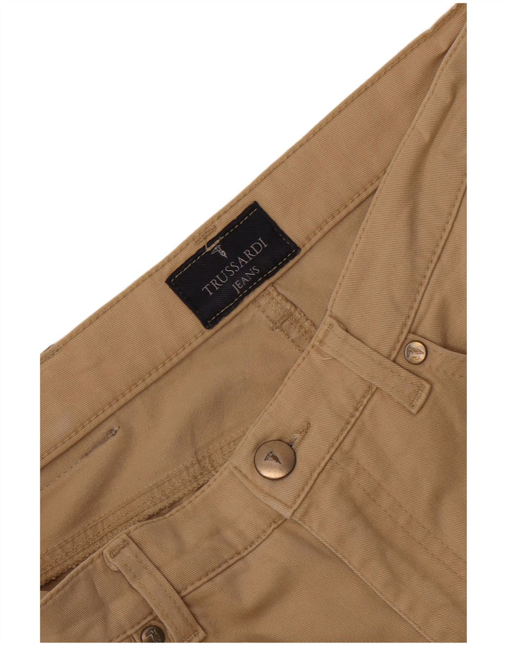 Męskie spodnie typu casual Bootcut Trussardi W30 L31 beżowe