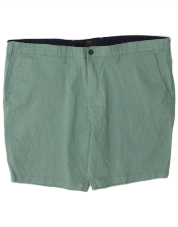 Męskie spodenki Chino Marks & Spencer W42 2XL, zielone, bawełniane