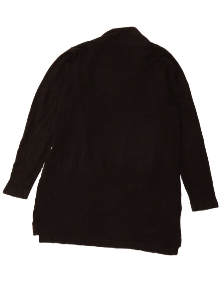 Marks & Spencer Damski sweter rozpinany o długim kroju, UK 16, duży, czarny