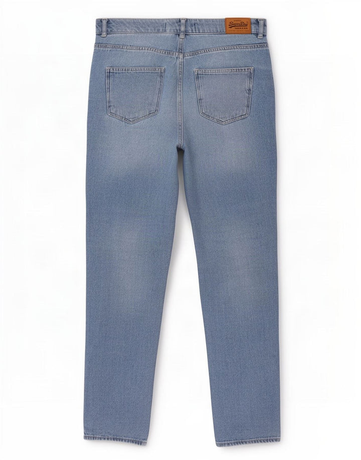 Męskie dżinsy Superdry Ruby Slim Capri W30 L23 Niebieska bawełna