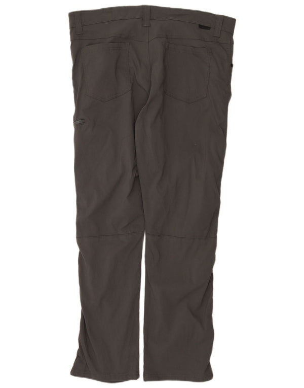 Męskie proste spodnie cargo Wrangler W38 L30 Szary nylon