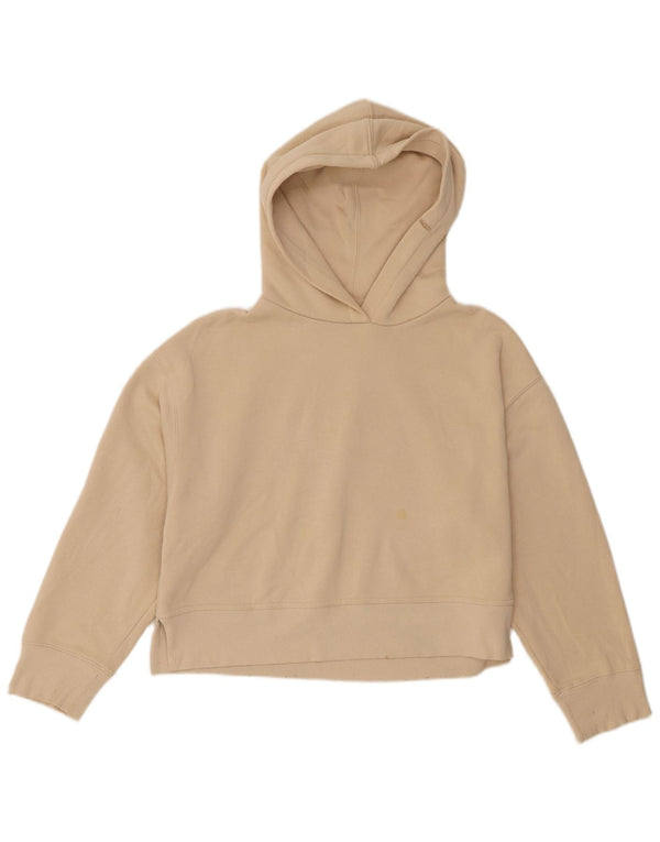 Damski sweter oversize z kapturem Zara UK 14, średni beż, bawełna