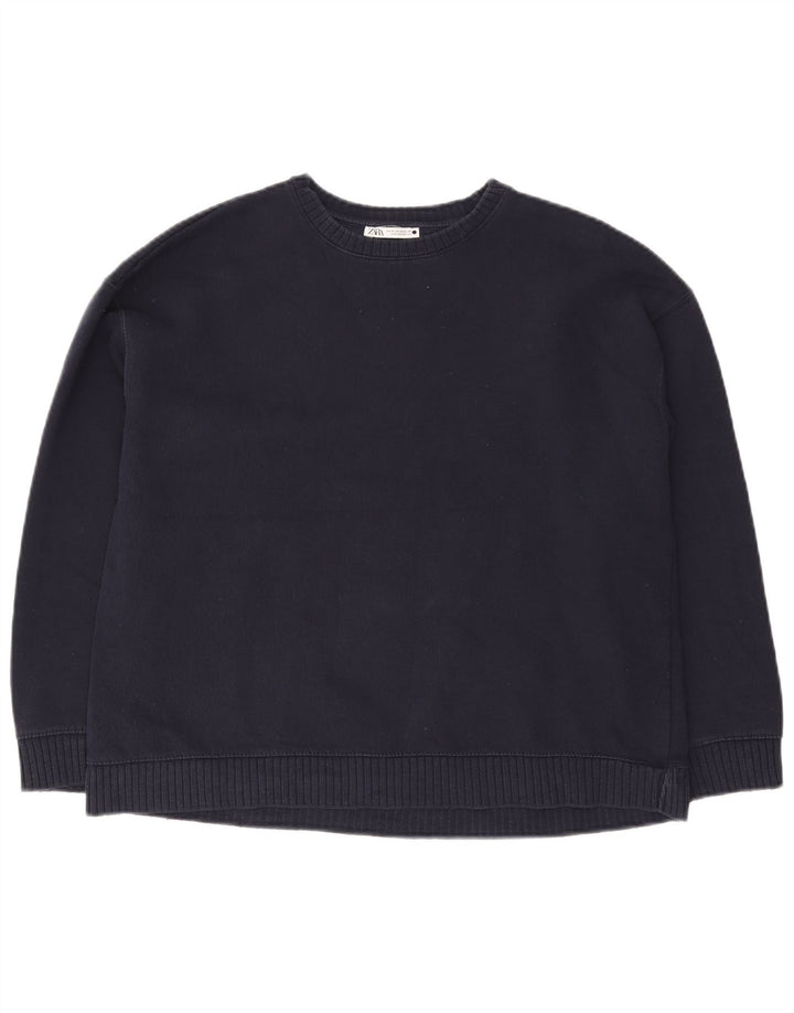 Damski sweter oversize ZARA UK 14, średni granat