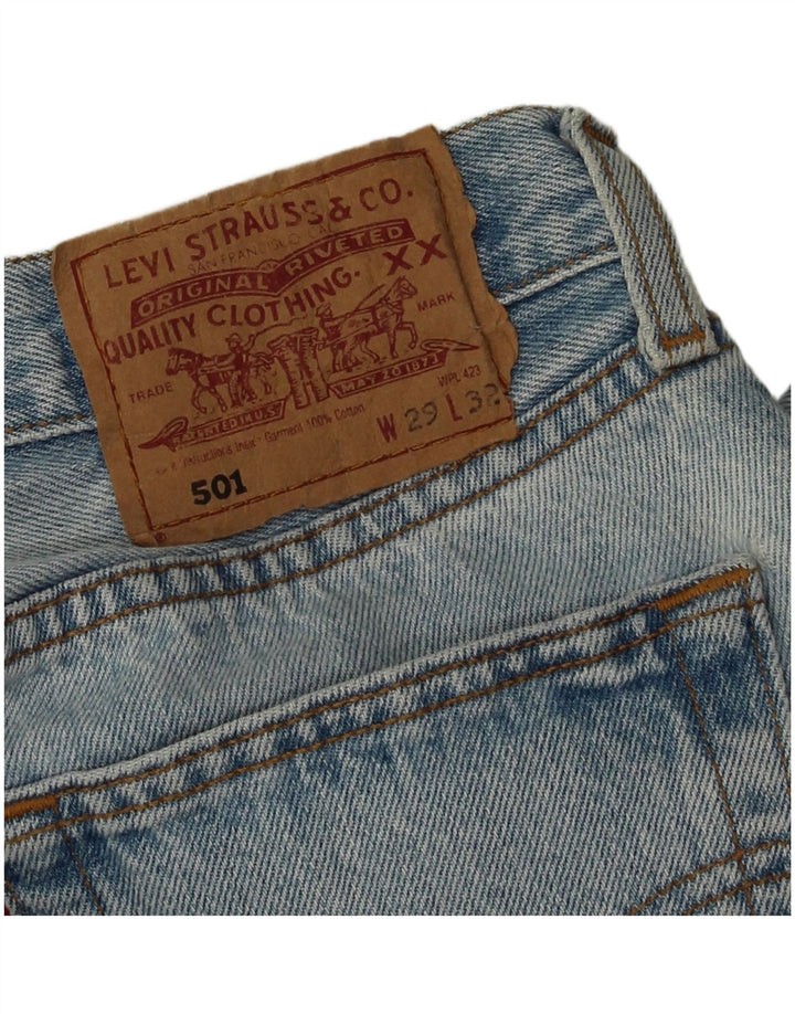 Męskie jeansy Levi's 501 Straight W29 L32 Niebieskie