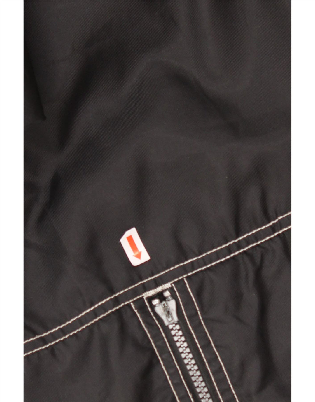 C&A Mens Hooded Windbreaker Jacket UK 44 2XL Black Nylon