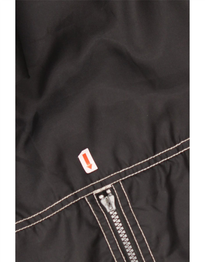 C&A Mens Hooded Windbreaker Jacket UK 44 2XL Black Nylon